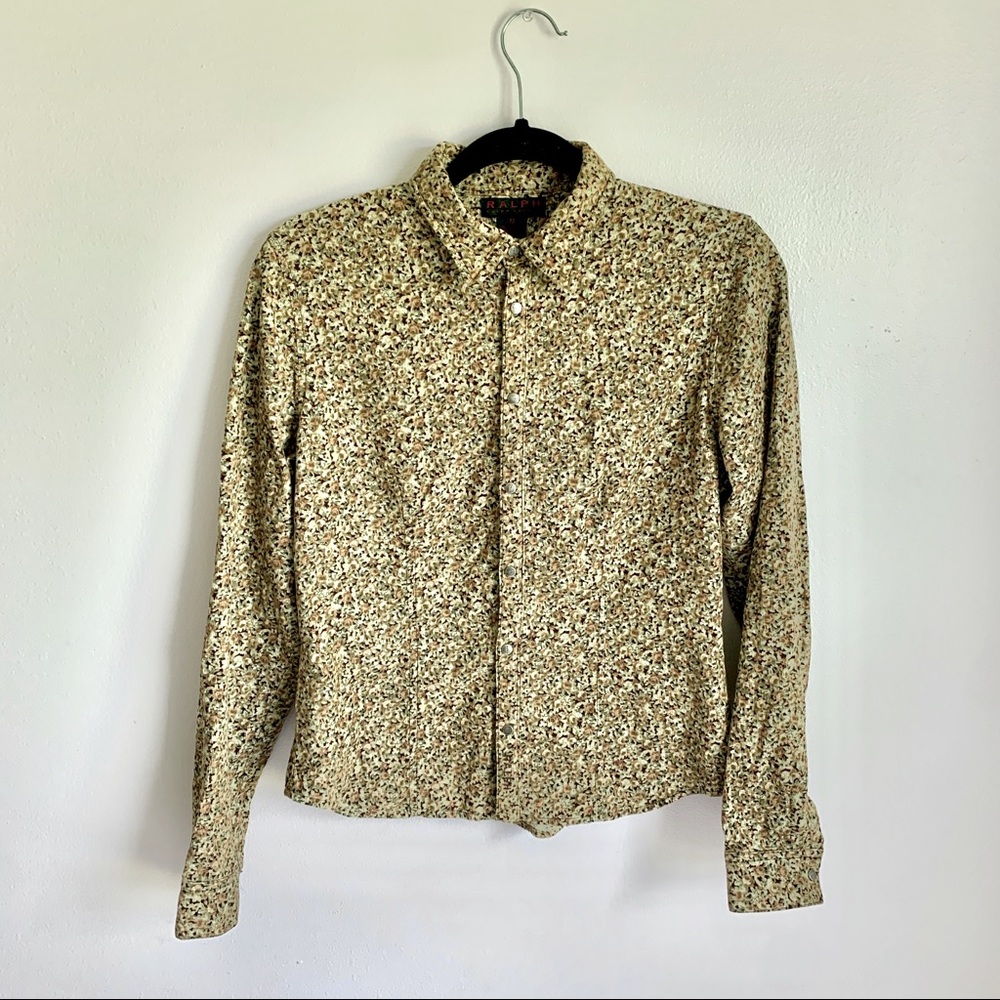 VINTAGE RALPH LAUREN COTTAGECORE CORDUROY TOP